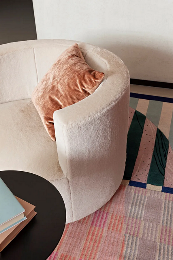 Poltrona girevole in tessuto con braccioli Saba Chance fabbrica SABA dall'Italia. Foto №4