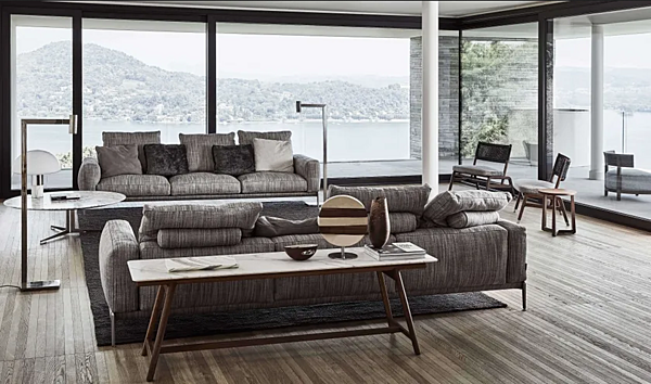 Divano in tessuto a tre posti con copertura removibile Romeo FLEXFORM fabbrica FLEXFORM dall'Italia. Foto №4