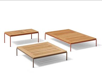 Tavolino da giardino in iroko CASSINA MEX HI