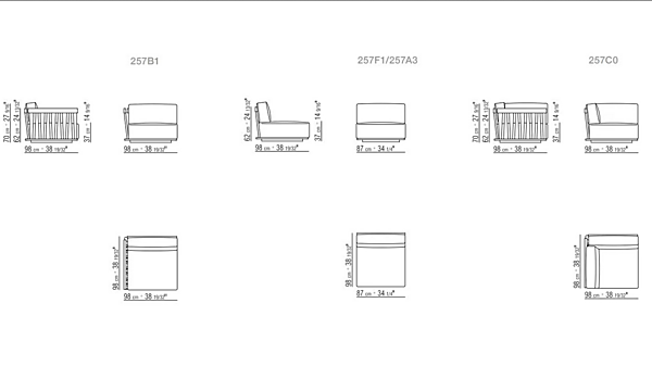 Divano angolare in tessuto con copertura removibile FLEXFORM Zante Outdoor fabbrica FLEXFORM dall'Italia. Foto №8