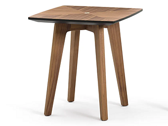 Tavolino laterale quadrato in noce Black Tie Tommi TOM47QC, TOM47QF, TOM61QC, TOM61QF