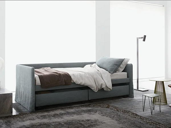 Divano letto in tessuto con copertura removibile Flou Duetto fabbrica Flou dall'Italia. Foto №8