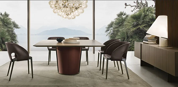 Credenza con ante in pelle conciata I 4 Mariani Papier fabbrica i 4 Mariani dall'Italia. Foto №7