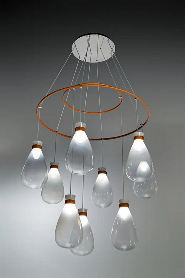 Lampadario in vetro soffiato POLTRONA FRAU SOFFI fabbrica POLTRONA FRAU dall'Italia. Foto №8