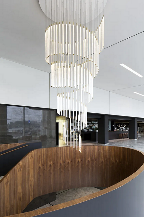 Lampada a sospensione in vetro borosilicato multispot Fabbian Tooby fabbrica Fabbian dall'Italia. Foto №7