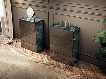 Comò in vetro Materia 2142 LAGO 2142 fabbrica LAGO dall'Italia