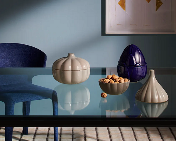 Scatola di stoccaggio in ceramica smaltata lucida CASSINA TAAC Asparago fabbrica CASSINA dall'Italia. Foto №3