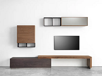 Parete di stoccaggio modulare in legno ARTE BROTTO GEO 03