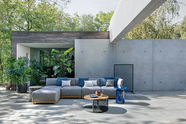 Divano modulare da giardino in tessuto a 4 posti Atmosphera Switch fabbrica ATMOSPHERA dall'Italia. Foto №2