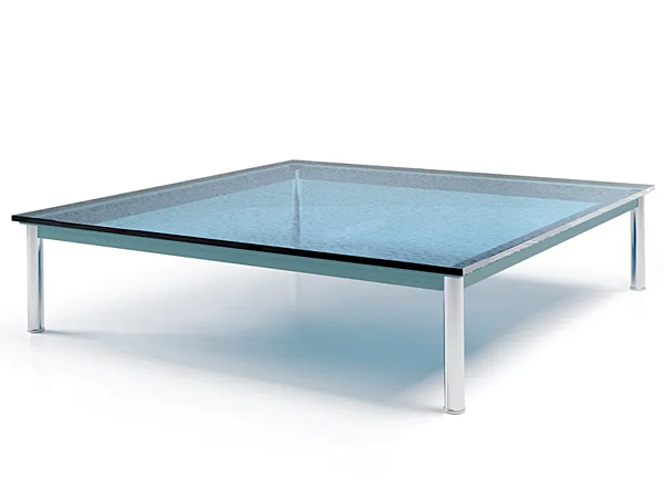 Tavolino da caffè quadrato in vetro e acciaio CASSINA collezione 10 010 fabbrica CASSINA dall'Italia. Foto №2