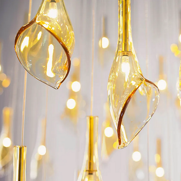 Lampada a sospensione in vetro di Murano fatta a mano Destin Charme MULTIFORME SS3390-140x260-A fabbrica MULTIFORME dall'Italia. Foto №3