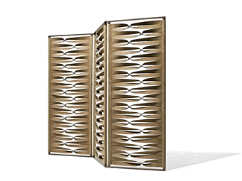 Paravento in pelle Borealis GIORGETTI