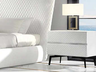 Tavolino da notte con cassetti in legno CASA +39 EOS E0020