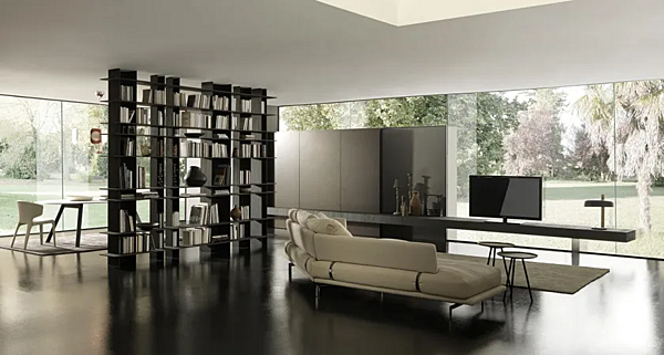 Sistema TV a muro in legno Blade MODULNOVA fabbrica Modulnova dall'Italia. Foto №2