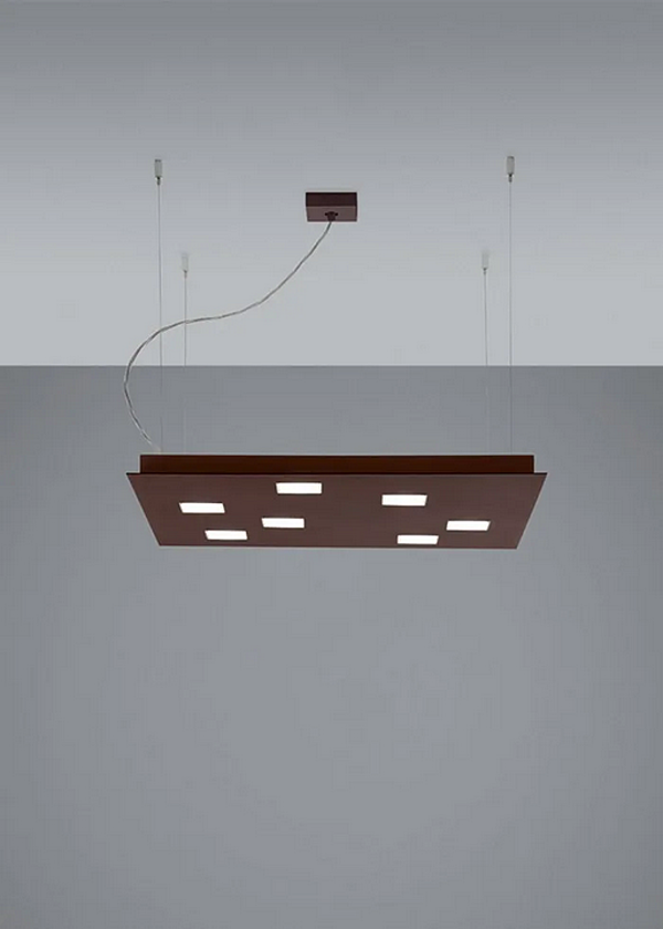 Lampada a sospensione in alluminio LED Fabbian Quarter fabbrica Fabbian dall'Italia. Foto №3