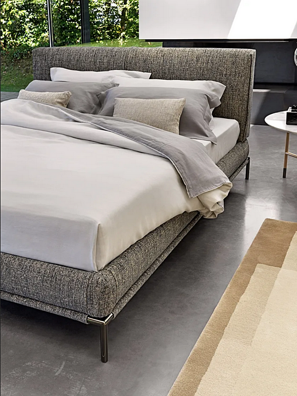 Letto matrimoniale in tessuto con copertura removibile Flou Icon fabbrica Flou dall'Italia. Foto №11