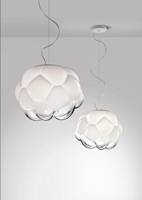 Lampada a sospensione in vetro Cloudy Fabbian F21 A02 71 fabbrica Fabbian dall'Italia. Foto №11