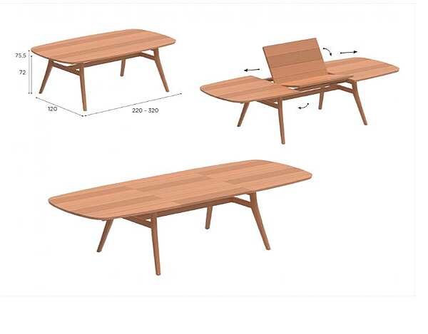 Tavolo ROYAL BOTANIA ZDZ 320 fabbrica ROYAL BOTANIA dall'Italia. Foto №2