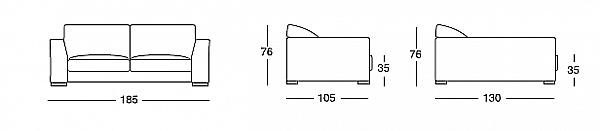 Divano LONGHI (F. lli LONGHI) W 521 fabbrica LONGHI (F.LLI LONGHI) dall'Italia. Foto №8