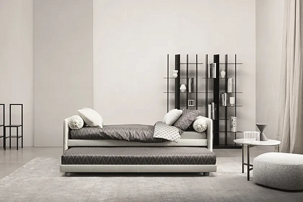 Divano letto in tessuto con copertura removibile Flou Duetto fabbrica Flou dall'Italia. Foto №14