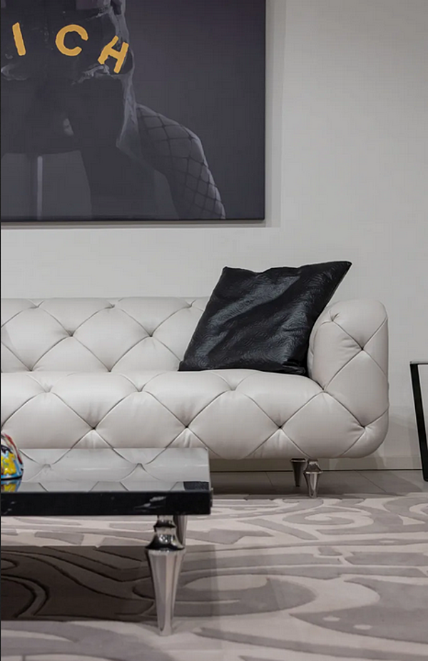 Divano in pelle trapuntata FORMITALIA JR OVERSEAS fabbrica FORMITALIA dall'Italia. Foto №7