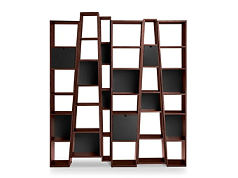 Libreria freestanding in legno impiallacciato Beat I 4 Mariani