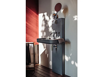 Lavabo rettangolare in Cementoskin Petra AGAPE fabbrica Agape dall'Italia