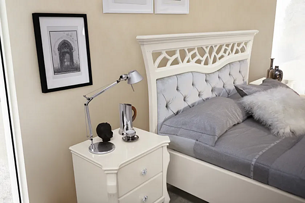 Letto matrimoniale con testata imbottita Montecarlo MARZORATI fabbrica MARZORATI dall'Italia. Foto №5