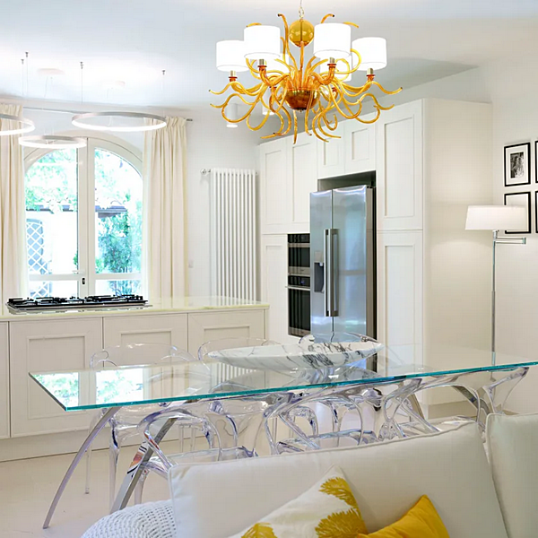 Светильник из муранского стекла ручной работы TOURBILLON MULTIFORME LP0505-6-A2 fabbrica MULTIFORME dall'Italia. Foto №3