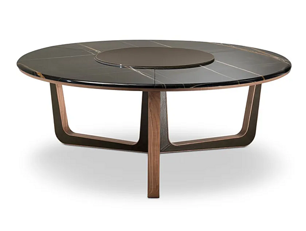 Tavolo da pranzo rotondo in marmo con lazy susan I 4 Mariani Ascot fabbrica i 4 Mariani dall'Italia. Foto №3