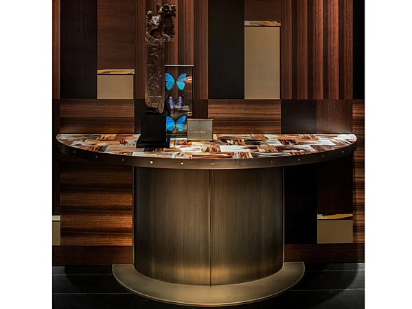 Console in ottone con top in corno Nettuno 6016 ARCAHORN 6016 fabbrica ARCAHORN dall'Italia. Foto №2