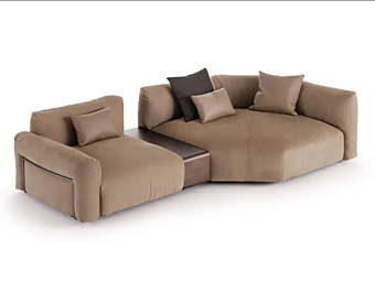 Divano angolare con copertura sfoderabile Flou Fiocco Divano angolare con copertura sfoderabile Flou Fiocco fabbrica Flou dall'Italia