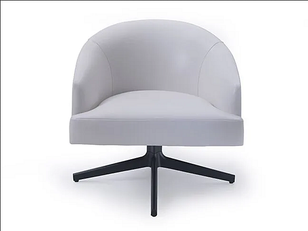Poltrona girevole in pelle con base a 4 razze e braccioli Moore Relax I 4 Mariani fabbrica i 4 Mariani dall'Italia. Foto №5