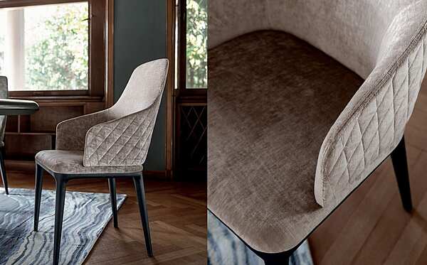 Sedia in tessuto Hilary OPERA CONTEMPORARY ANGELO CAPPELLINI 47038/R fabbrica OPERA CONTEMPORARY dall'Italia. Foto №3