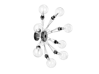 Lampada da parete dimmerabile in vetro e alluminio Matrix Otto P Lumina 389