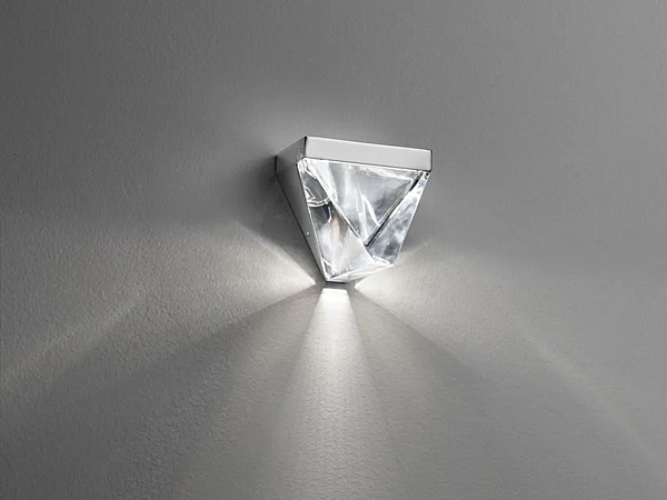 Lampada da parete in cristallo LED Tripla Fabbian fabbrica Fabbian dall'Italia. Foto №1