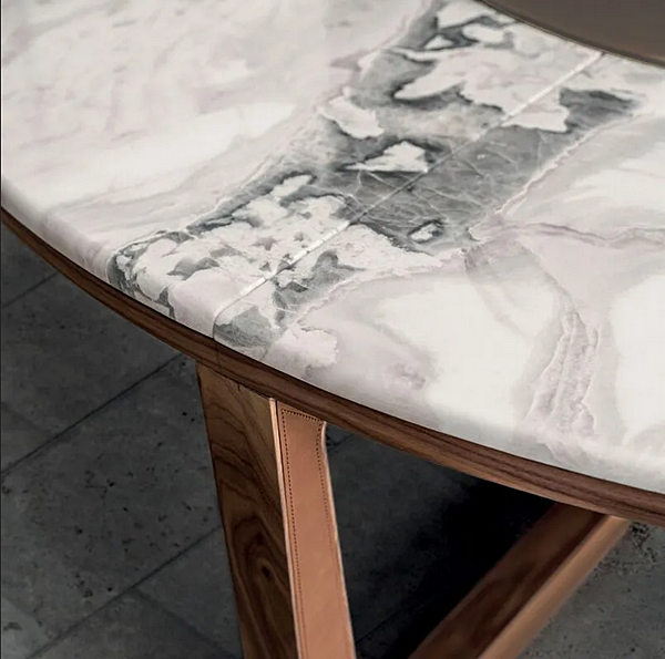 Tavolo da pranzo rotondo in marmo con lazy susan I 4 Mariani Ascot fabbrica i 4 Mariani dall'Italia. Foto №8