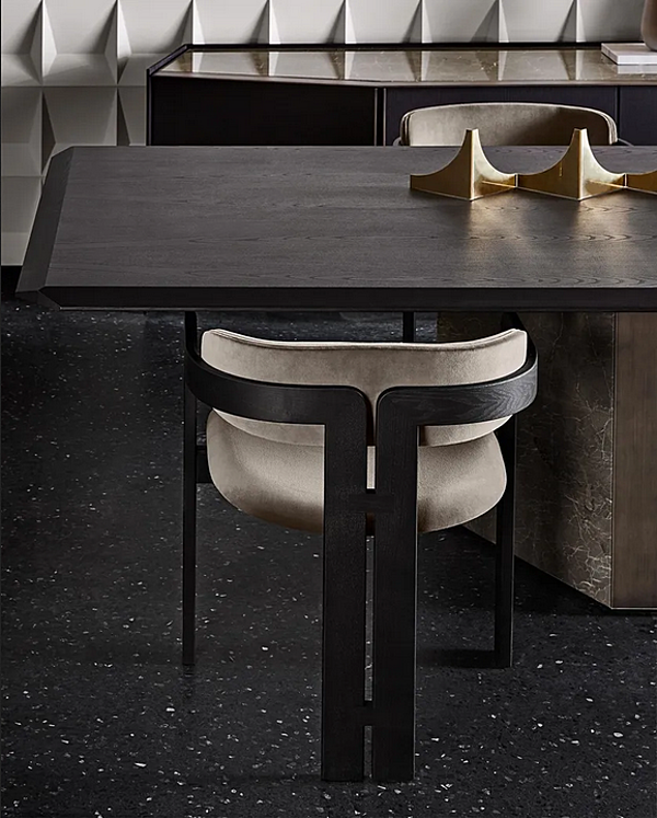 Poltrona imbottita in velluto con braccioli Gallotti&Radice 0419 fabbrica Gallotti & Radice dall'Italia. Foto №5