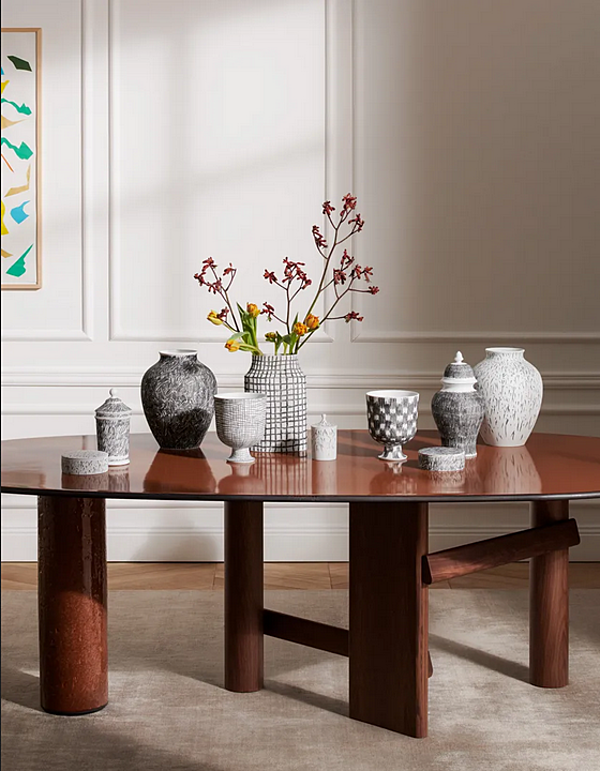 Vaso rotondo in porcellana CASSINA Post Scriptum fabbrica CASSINA dall'Italia. Foto №6