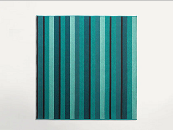 Tappeto da esterno a righe quadrato in materiale PAOLA LENTI Ray