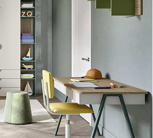 Scrivania rettangolare per bambini in legno Nidi collezione Secret fabbrica nidi dall'Italia. Foto №6