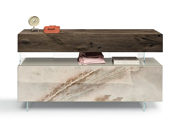 Comò in legno e vetro AIR 1478 LAGO 1478 fabbrica LAGO dall'Italia. Foto №1