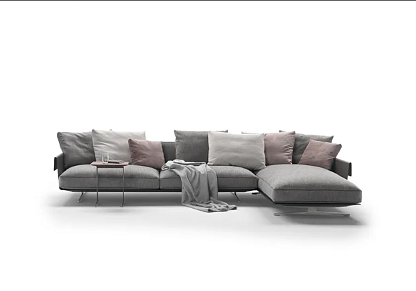 Divano in tessuto con chaise longue Bretton FLEXFORM fabbrica FLEXFORM dall'Italia. Foto №2