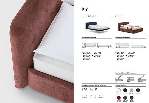 Letto BOLZAN LETTI Joy fabbrica BOLZAN LETTI dall'Italia. Foto №10