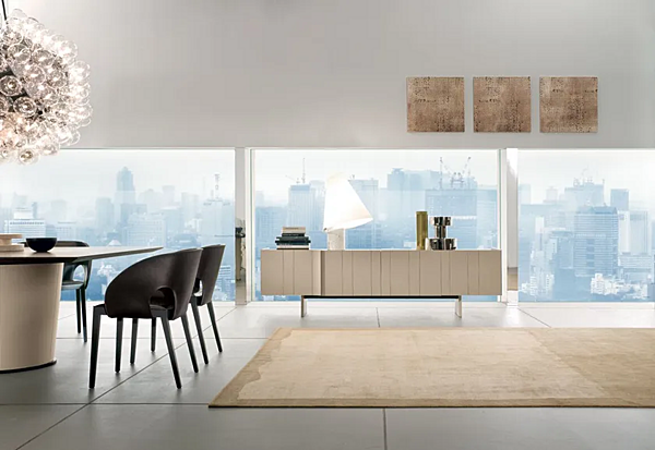 Credenza con ante in pelle conciata I 4 Mariani Papier fabbrica i 4 Mariani dall'Italia. Foto №4