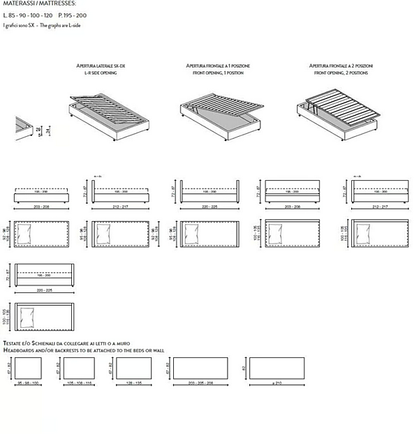 Divano letto in tessuto 2 posti Mono Duomo Design fabbrica Duomo Design dall'Italia. Foto №8