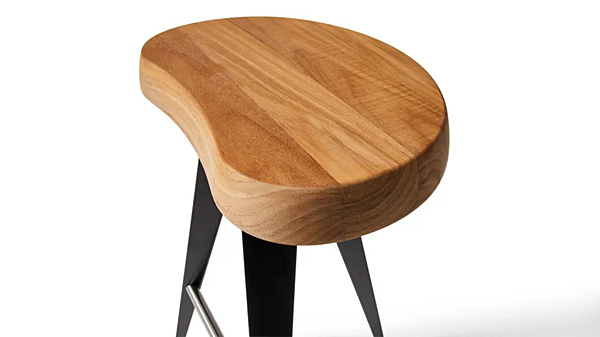 Sgabello in acciaio e legno con poggiapiedi Mexique CASSINA fabbrica CASSINA dall'Italia. Foto №5
