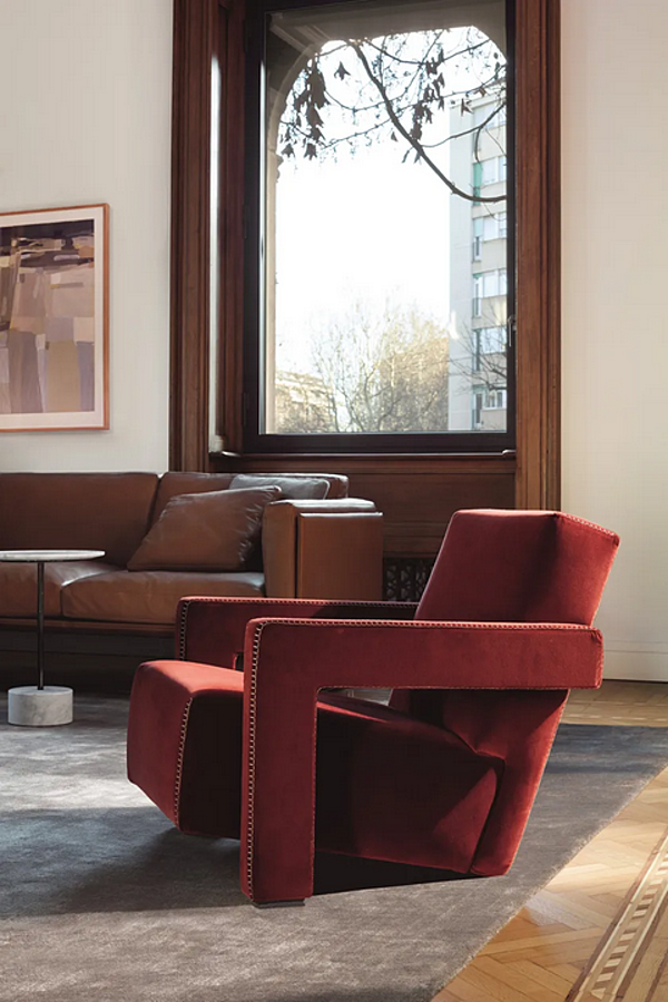 Poltrona in tessuto CASSINA 637 Utrecht fabbrica CASSINA dall'Italia. Foto №7