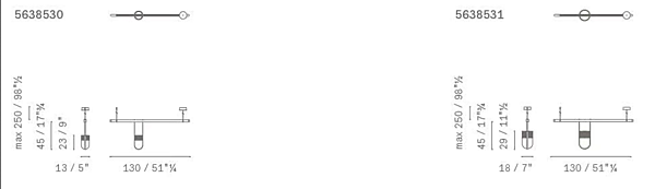 Lampada a sospensione in metallo e vetro POLTRONA FRAU XI fabbrica POLTRONA FRAU dall'Italia. Foto №6