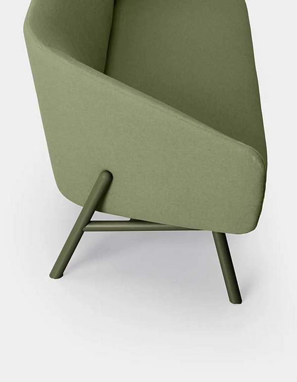 Диван с мягкой спинкой из ткани Sunbrella Kristalia TUILE fabbrica Kristalia dall'Italia. Foto №3